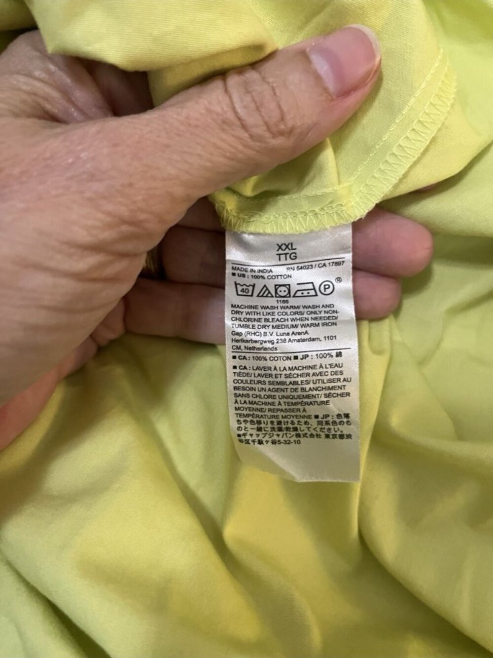 Banana Republic Cotton Tab Poplin Trapeze Maxi Shirt Dress Sz XXL Collared Yello - Picture 10 of 11
